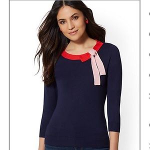 Blue, red & pink NY&Co sweater size M
